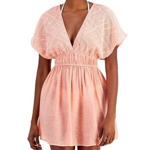 Miken Junior's Tie Back Dress Cover Up Swimsuit Orange. Size XL